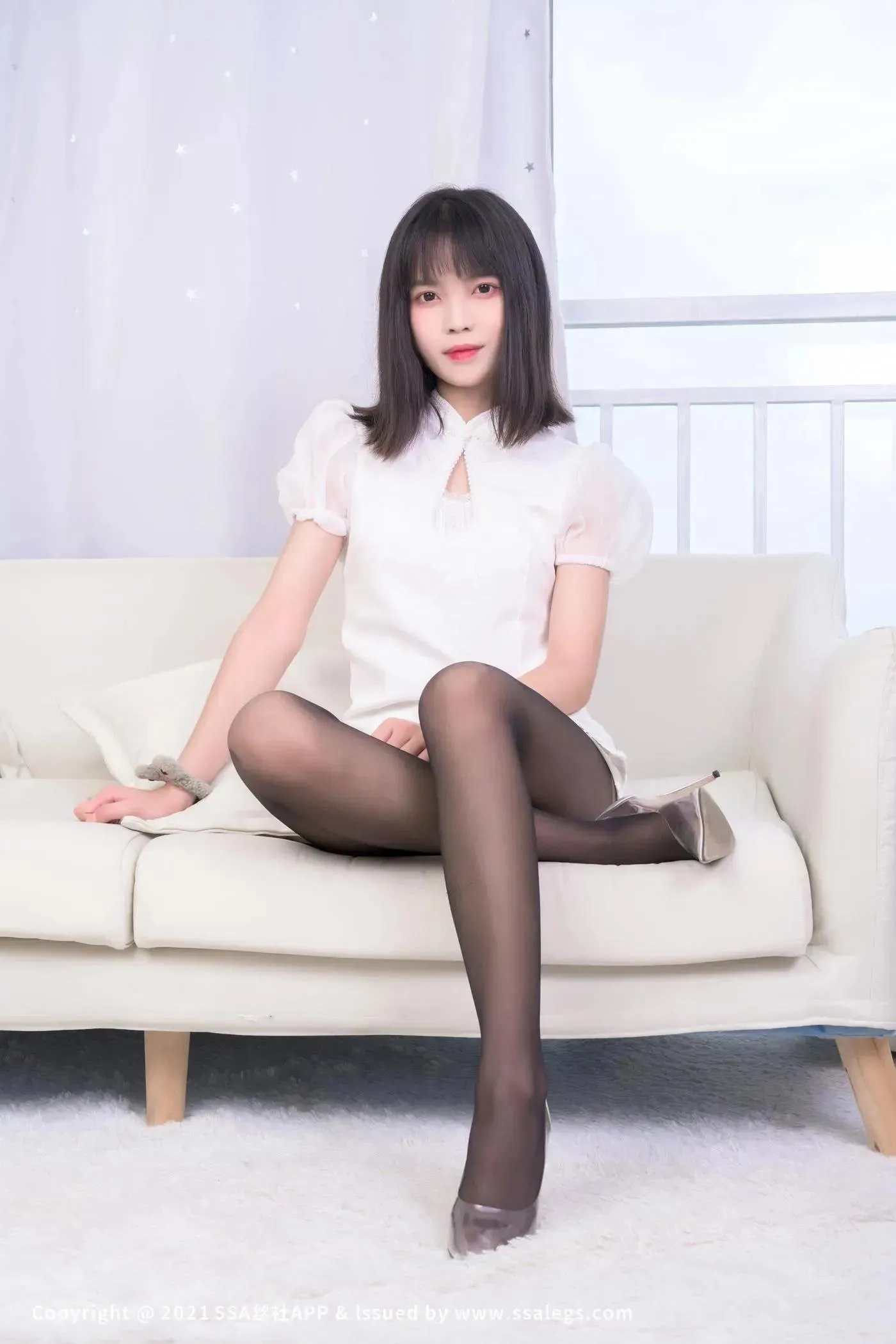 [SSA丝社]超清写真 NO.664 腿模丹丹的黑丝袜美足（上） [74P]插图1